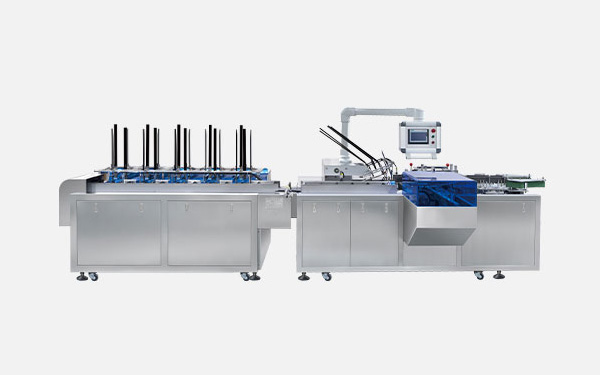 Multi functional automatic box packing machine line connection